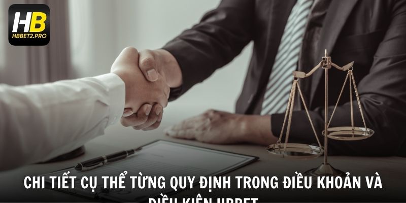 Chi tiết cụ thể từng quy định trong điều khoản và điều kiện HBBET