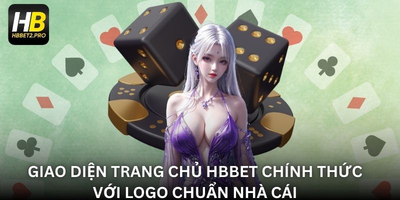 Giao diện trang chủ HBBET chính thức với logo chuẩn nhà cái
