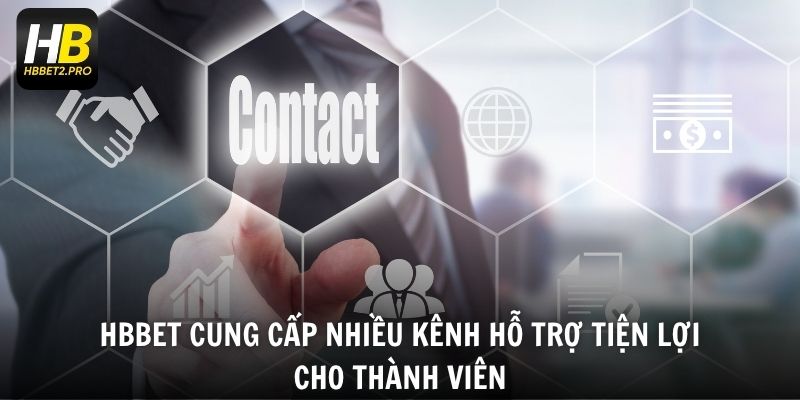 HBBET cung cấp nhiều kênh hỗ trợ tiện lợi cho thành viên